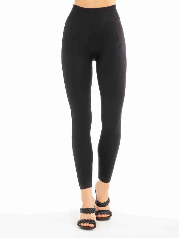 Tianello ""DiDi"" Seamless Ribbed, XTRA-SUPPORT, High Waist, Knit Classic Legging